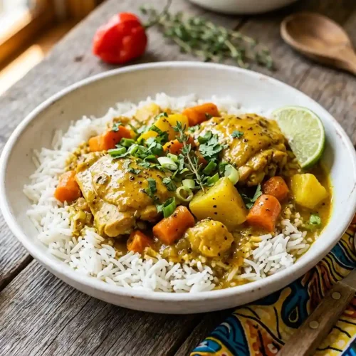 Gluten-Free caribbean curry bowl