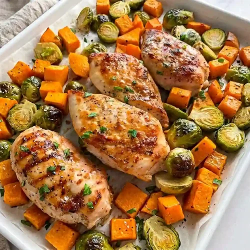 Honey Mustard Chicken Sheet Pan Dinner