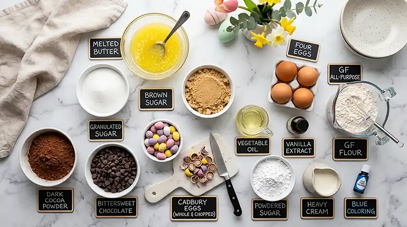 cadbury egg brownies gluten free