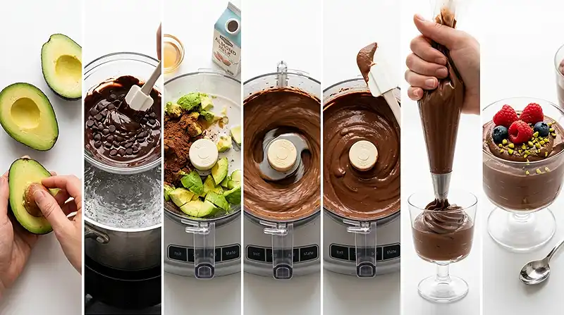 Dairy-Free Chocolate Avocado Mousse 3 chocolate avocado