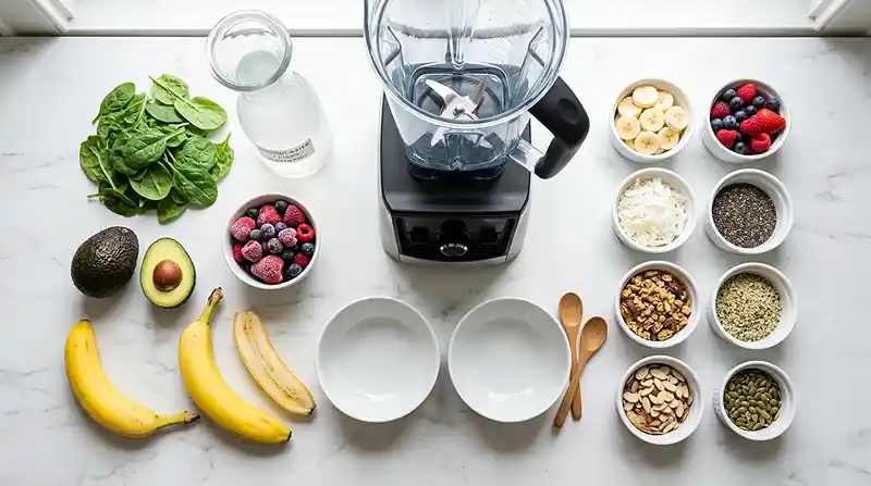 Gluten-Free Green Smoothie Bowl 2 dairy-free green smoothie bowl