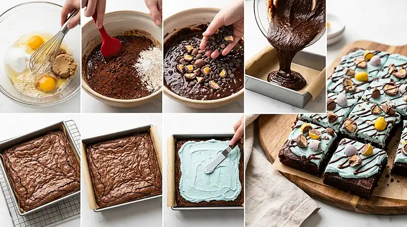 easter brownies