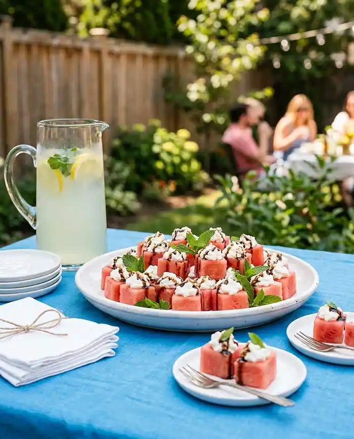 Gluten-Free Whipped Feta Watermelon Bites 4 easy party snack