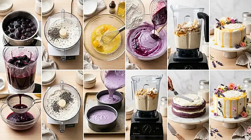 Gluten-Free Lavender Honey Cake 3 floral cake