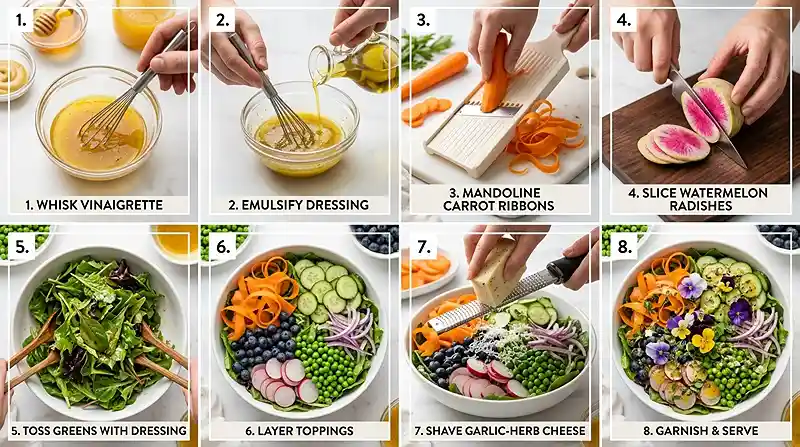 Gluten-Free Spring Mix Garden Salad 3 fresh greens