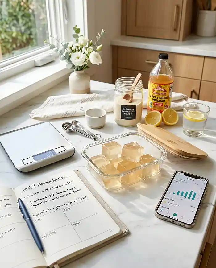 gelatin and ice trick