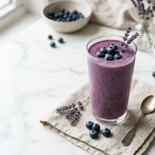 gluten-free Blueberry Lavender Smoothie