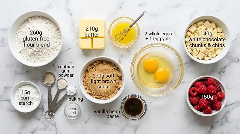 Gluten-Free Raspberry White Chocolate Blondies 2 gluten-free blondies