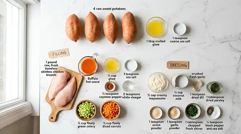 gluten-free buffalo chicken dinner