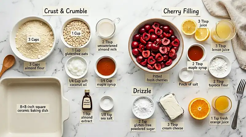 gluten free cherry bars