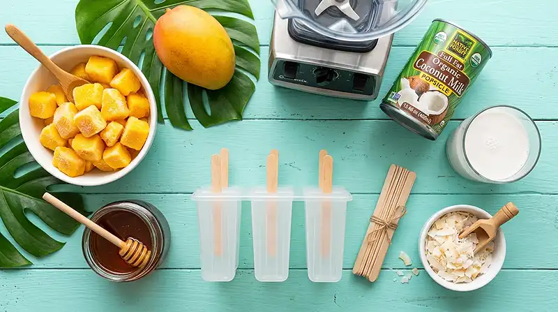 Dairy-Free Gluten-Free Mango Coconut Popsicles 2 gluten free dairy free popsicles