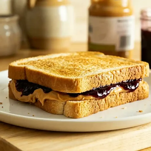gluten-free peanut butter and jelly sandwich