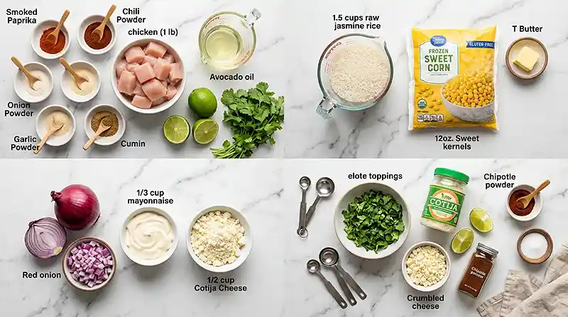 Gluten-Free Street Corn Chicken Rice Bowls 2 gluten free street corn chicken bowls