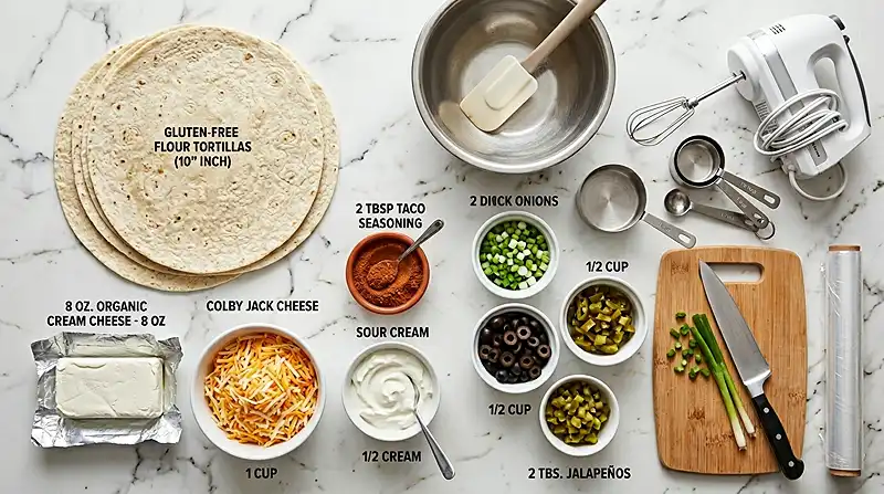 gluten free taco pinwheels