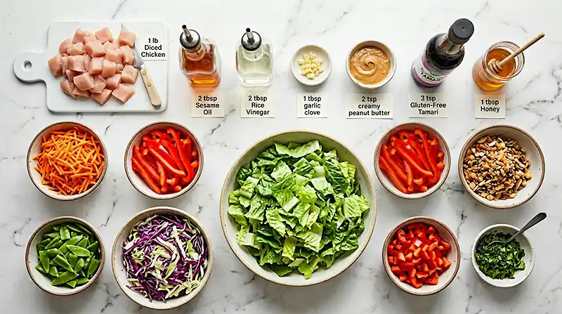 gluten free thai chicken salad