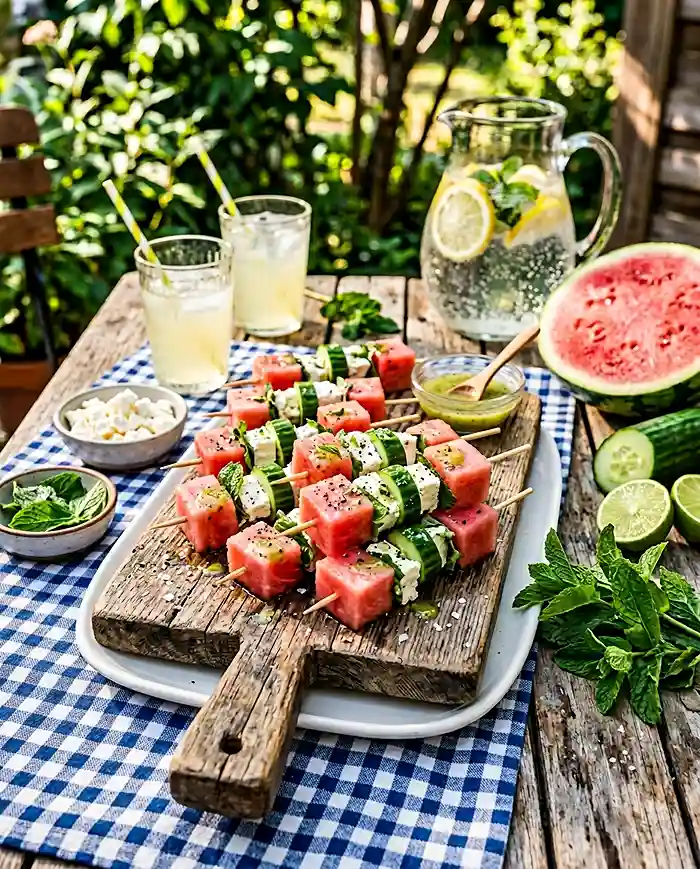 gluten free watermelon skewers