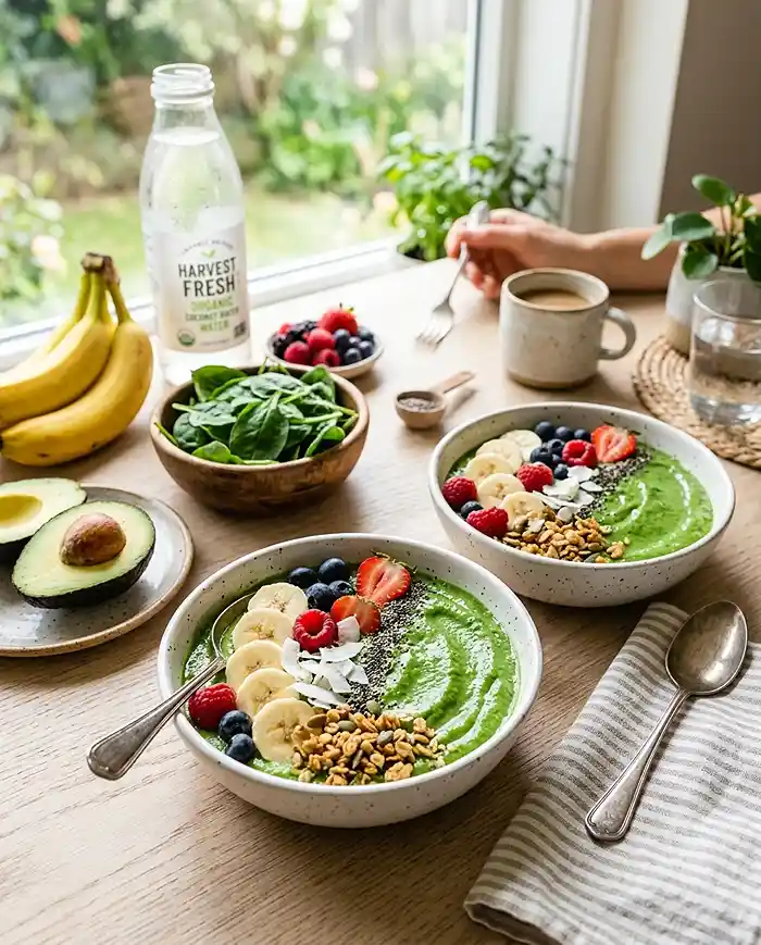 Gluten-Free Green Smoothie Bowl 4 healthy breakfast