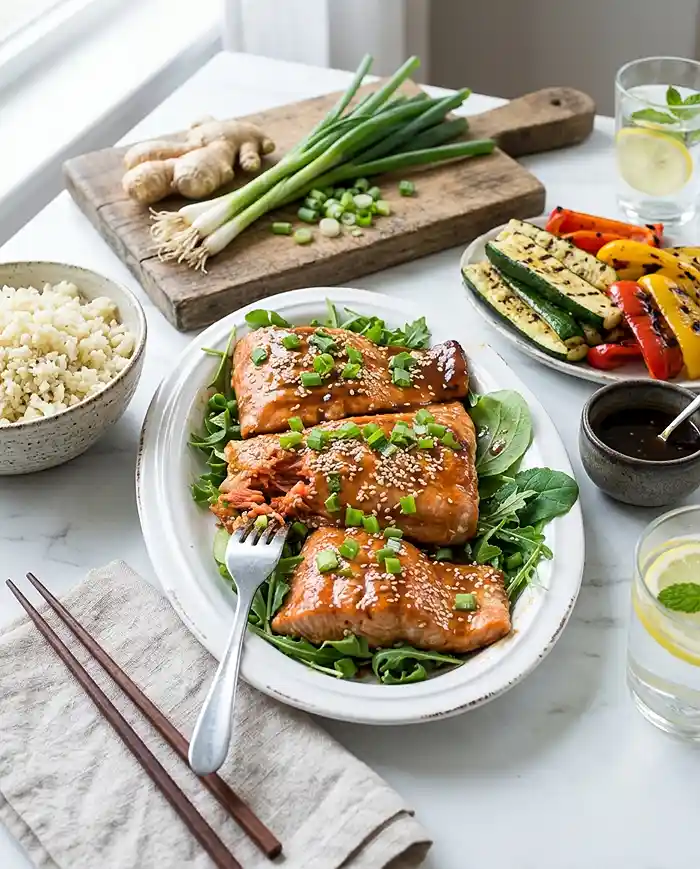 Gluten-Free Grilled Teriyaki Salmon 4 healthy dinner