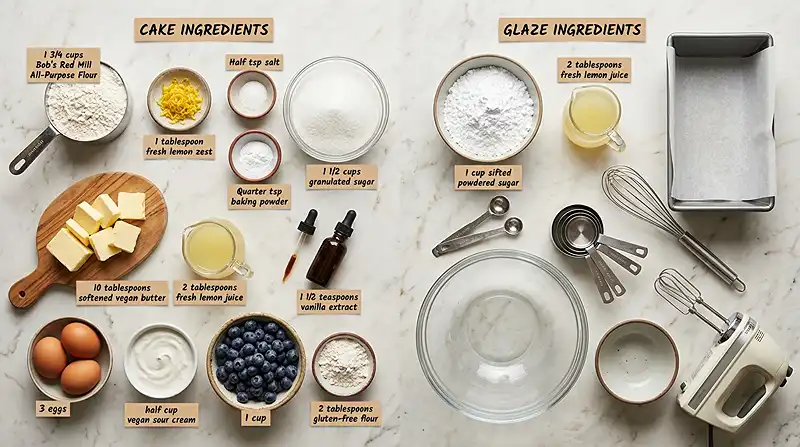 lemon blueberry pound cake gluten free