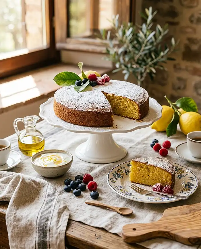 Gluten-Free Lemon Olive Oil Cake 4 moist cake