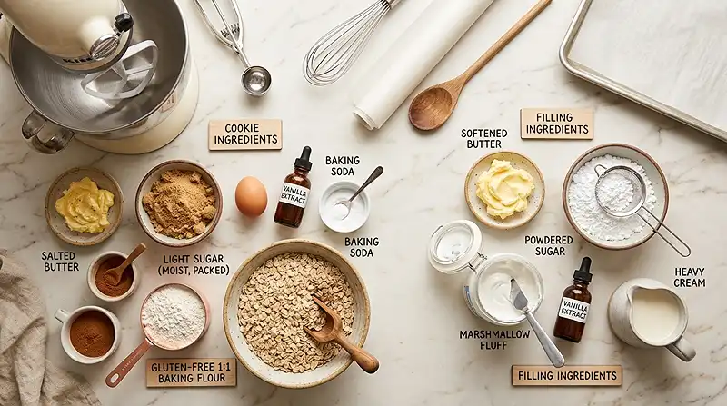 Gluten-Free Oatmeal Cream Pies 2 oatmeal cream pies gluten free