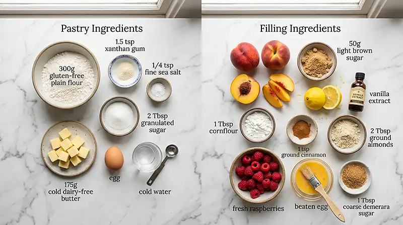 peach raspberry dessert