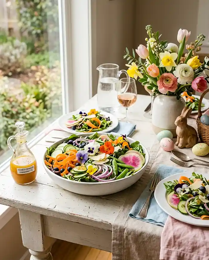 Gluten-Free Spring Mix Garden Salad 4 radish salad