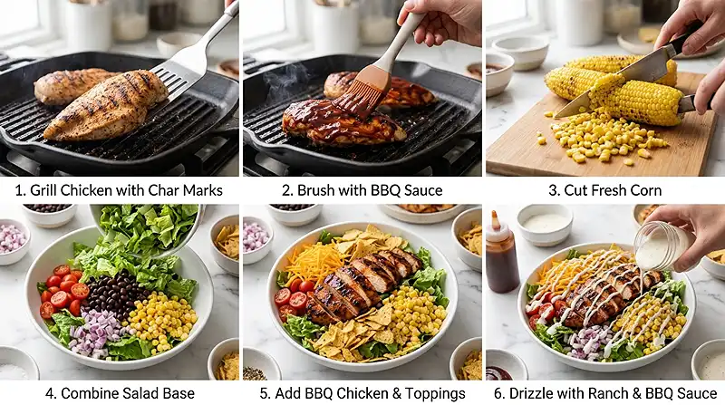 Gluten-Free BBQ Chicken Chopped Salad 3 summer dinner salad