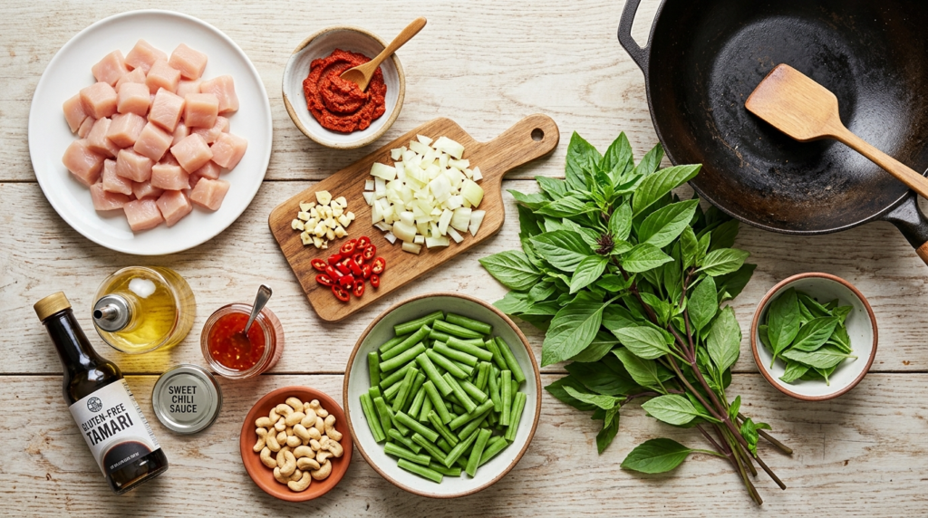 Gluten-Free Thai Basil Chicken 2 thai basil chicken gluten free