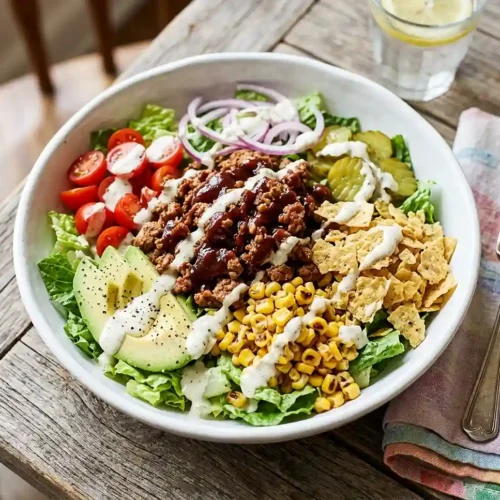 BBQ Ranch Turkey Burger Bowls