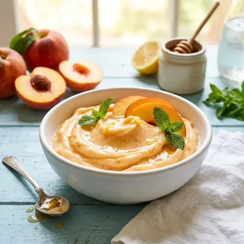 Dairy-Free Peach Sorbet