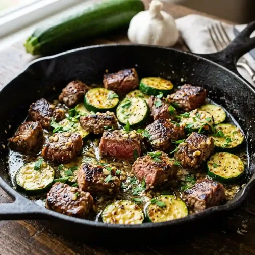 Garlic Butter Steak and Zucchini Skillet 5 Garlic Butter Steak and Zucchini Skillet