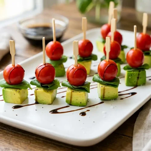 Gluten-Free Avocado Caprese Skewers 5 Gluten-Free Avocado Caprese Skewers