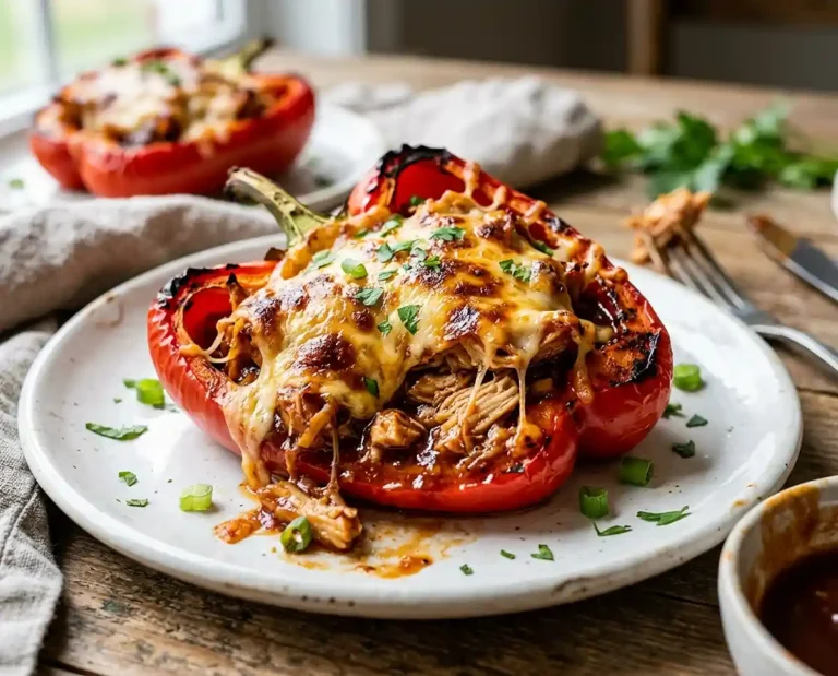 Gluten-Free BBQ Chicken Stuffed Peppers