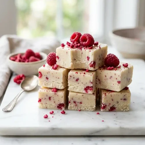 Gluten-Free Berry Coconut Freezer Fudge