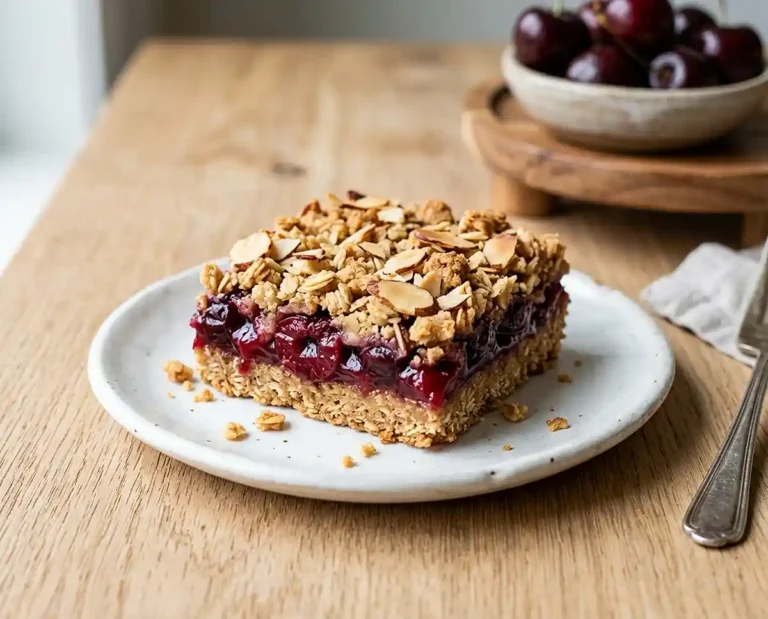 Gluten-Free Cherry Almond Crumble Bars