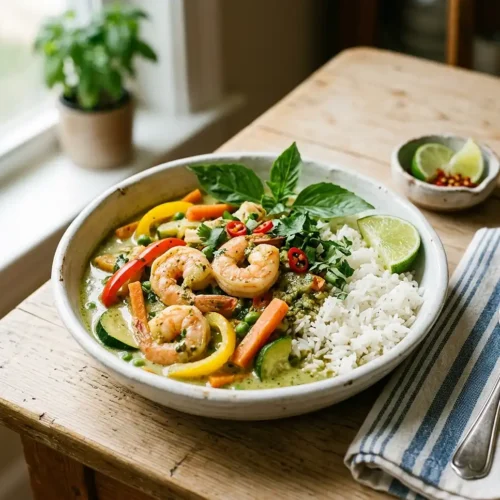 Gluten-Free Coconut Lime Shrimp Curry