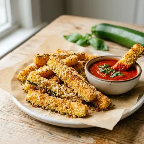 Gluten-Free Crispy Baked Zucchini Fries