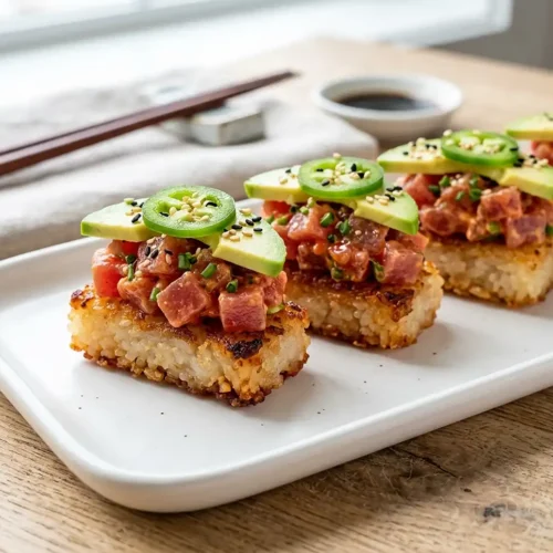Gluten-Free Crispy Rice Tuna Bites