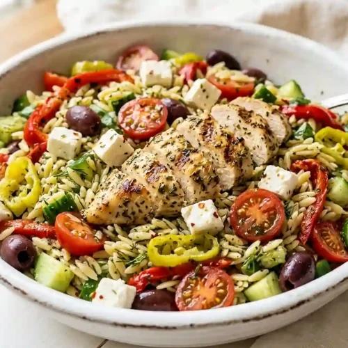 Gluten-Free Greek Chicken Orzo Salad 5 Gluten-Free Greek Chicken Orzo Salad