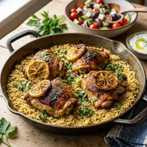 Gluten-Free Greek Lemon Chicken Rice Skillet 5 Gluten-Free Greek Lemon Chicken Rice Skillet