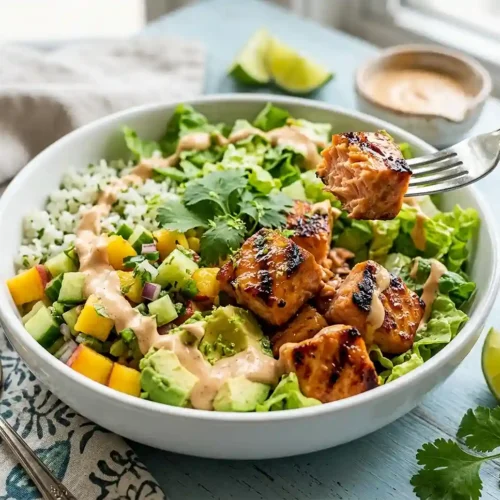 Gluten-Free Honey Chipotle Salmon Bowls