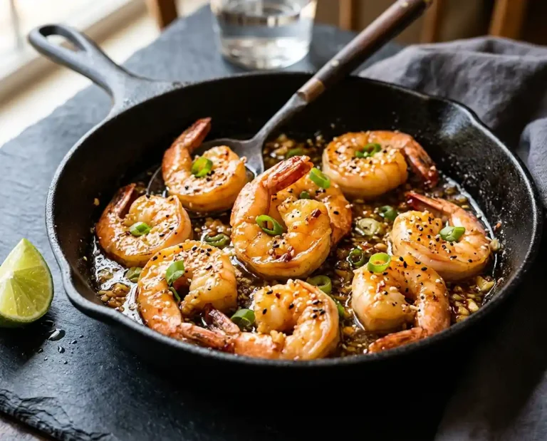 Gluten-Free Honey Garlic Shrimp Skillet