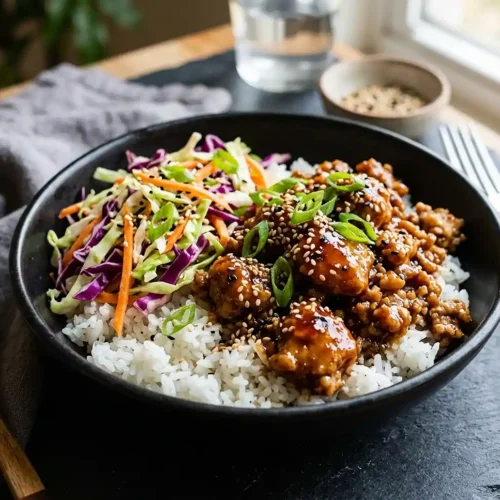 Gluten-Free Honey Garlic Turkey Rice Bowls
