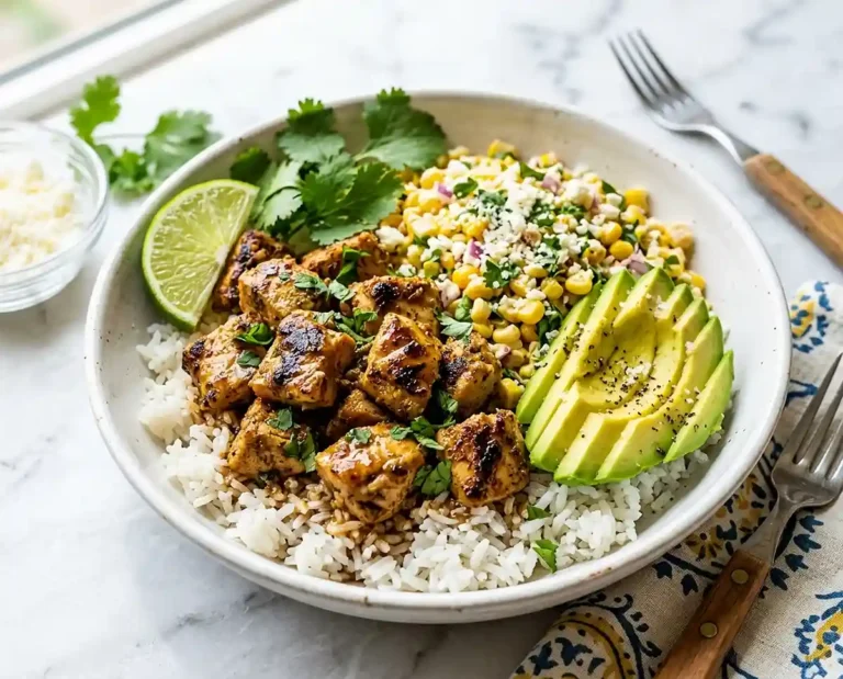Gluten-Free Jerk Chicken Corn Rice Bowls