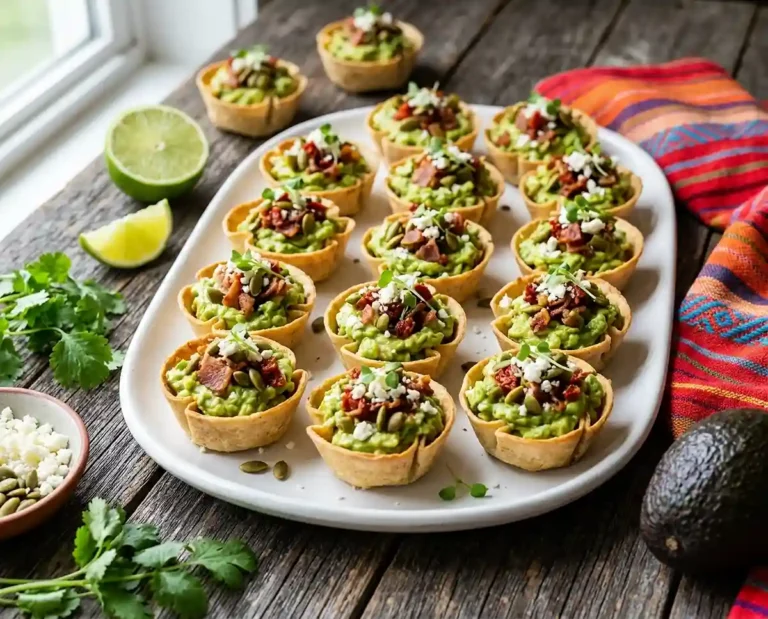 Gluten-Free Loaded Guacamole Cups