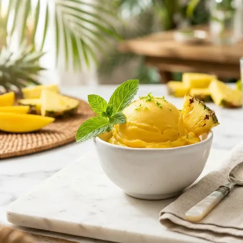 Gluten-Free Mango Pineapple Sorbet