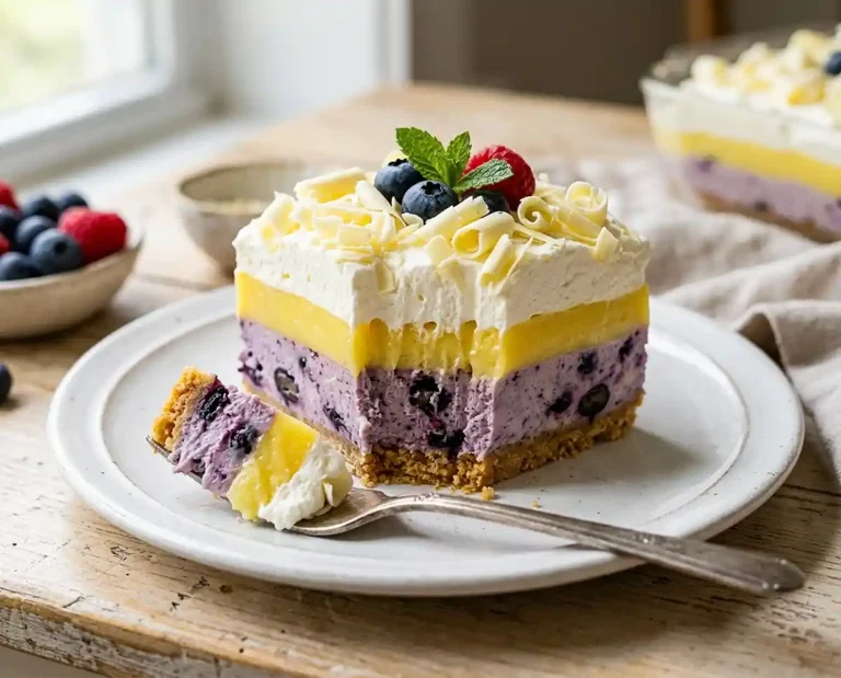 Gluten-Free No-Bake Lemon Berry Lush
