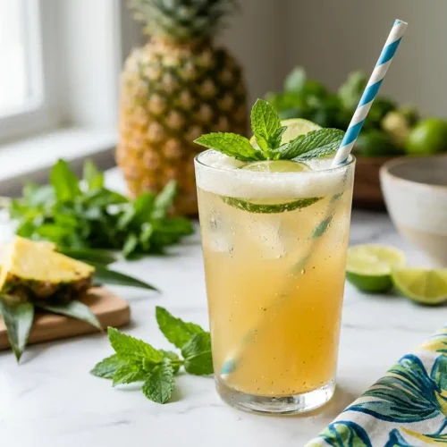Gluten-Free Pineapple Mint Agua Fresca 5 Gluten-Free Pineapple Mint Agua Fresca
