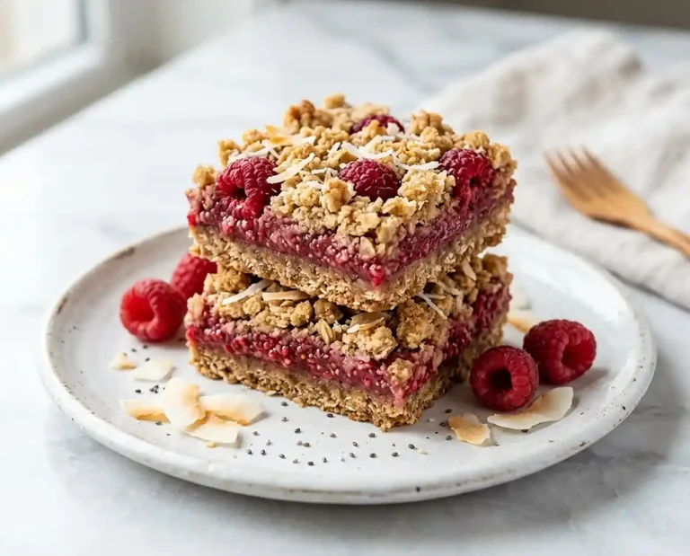 Gluten-Free Raspberry Coconut Crumble Squares
